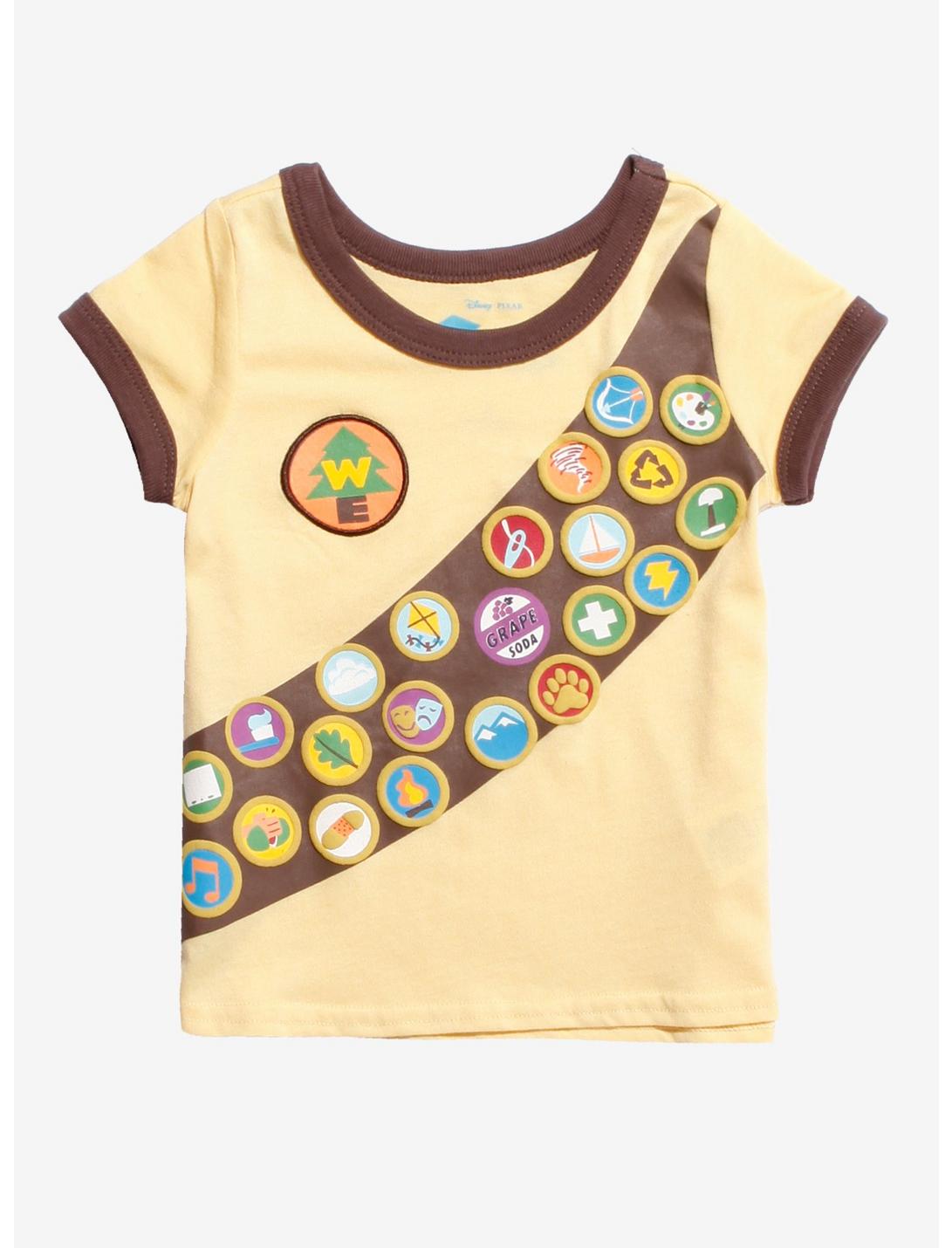 Disney Pixar Up Badges Toddler Ringer T-Shirt - BoxLunch Exclusive, MULTI, hi-res