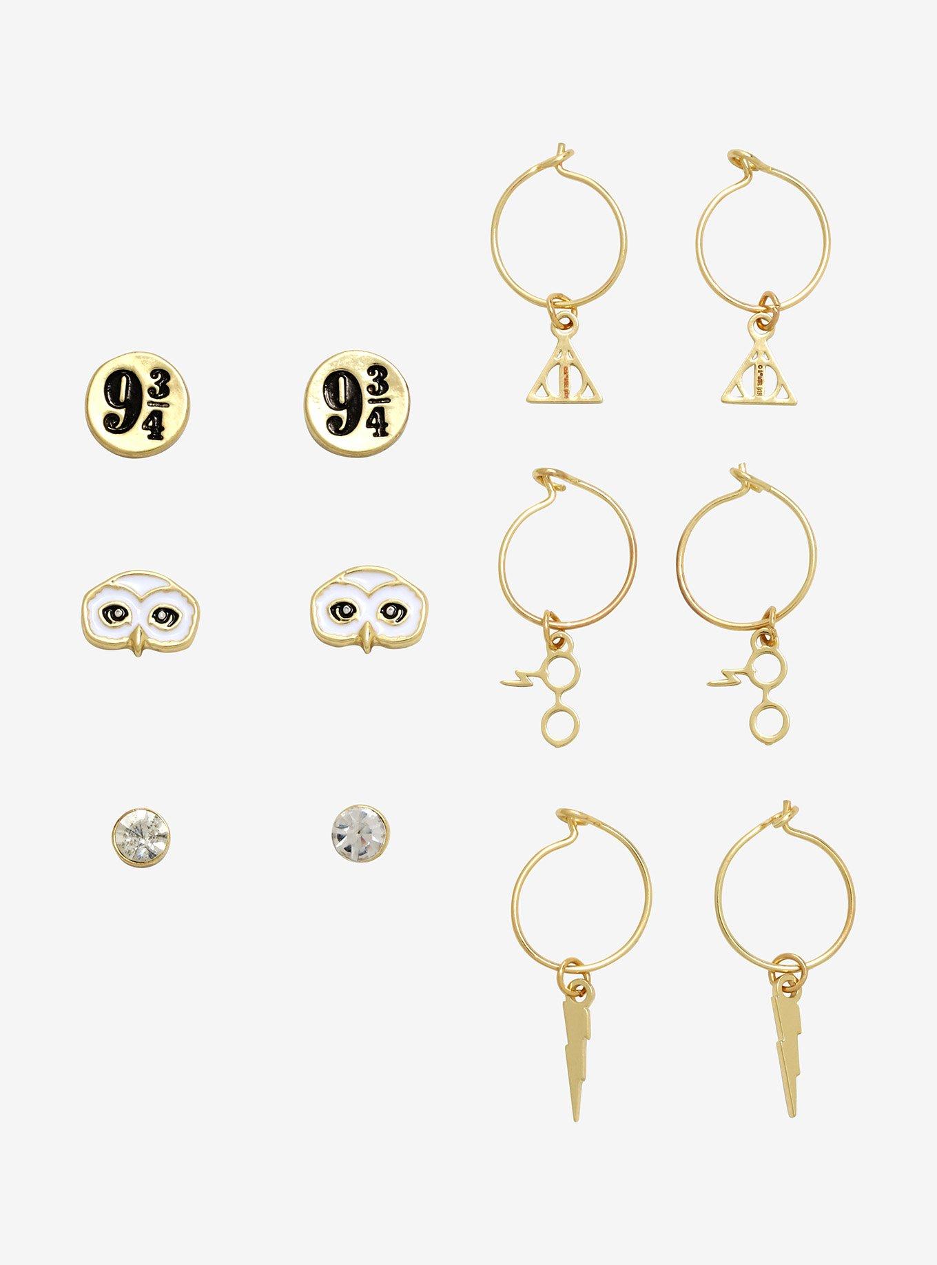 Harry Potter Icon Hoop & Stud Earring Set, , hi-res