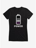 i-Create Pride Asexual Power Up Girls T-Shirt, , hi-res