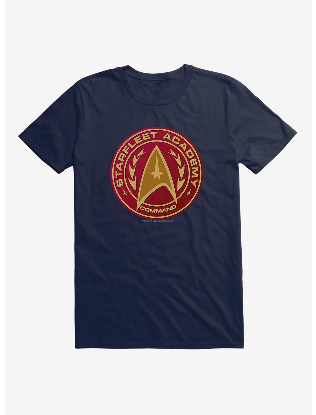 Star Trek Starfleet Academy Gold Logo T-Shirt, MIDNIGHT NAVY, hi-res