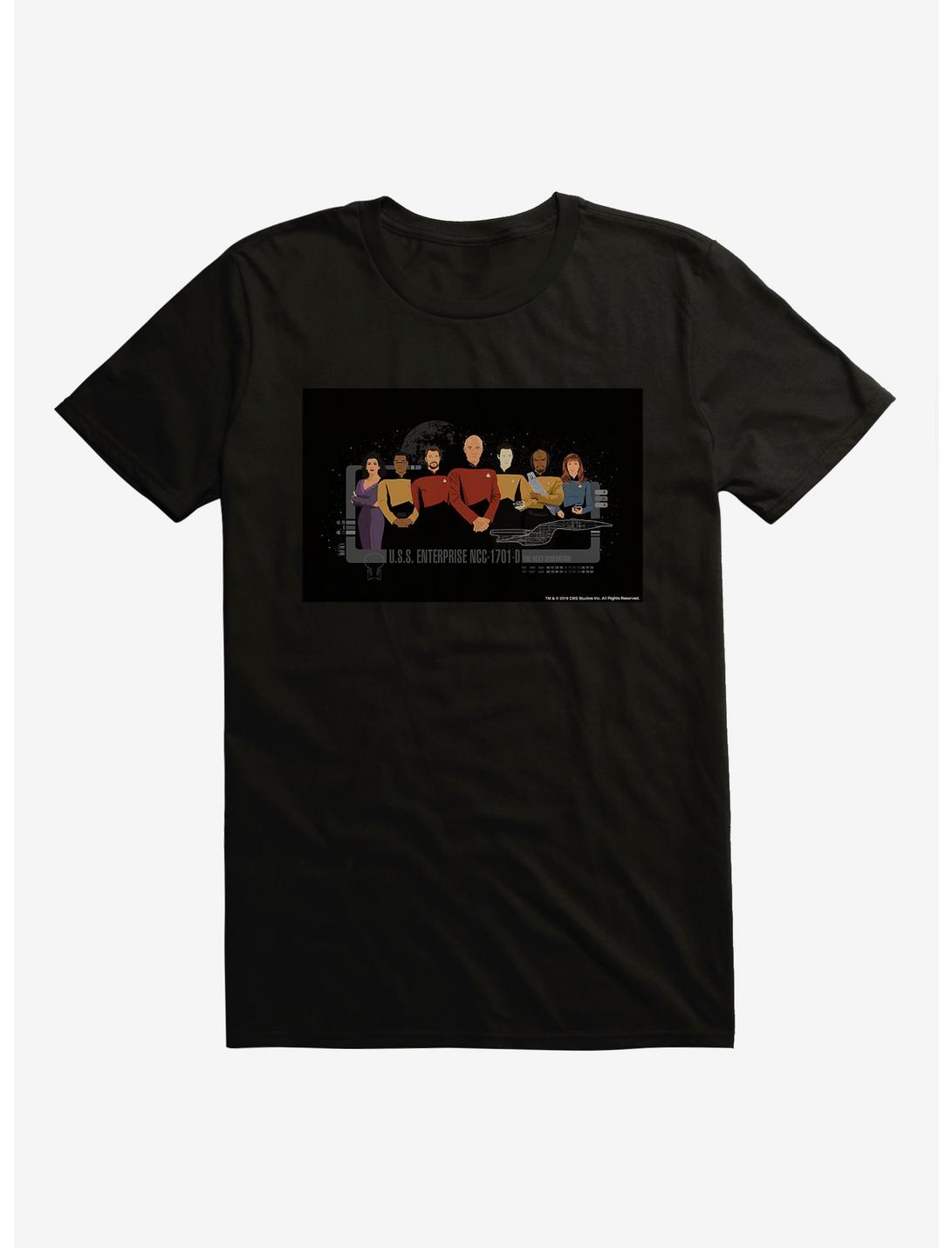 Star Trek Enterprise Team Illustration T-Shirt, BLACK, hi-res