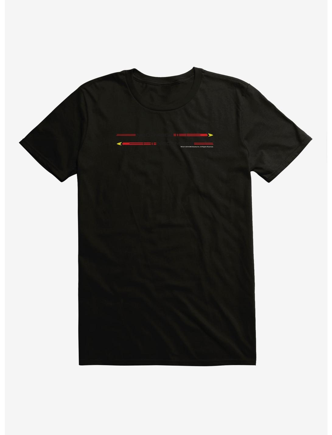 Star Trek N.C.C. 74656 Striped Logo T-Shirt, BLACK, hi-res