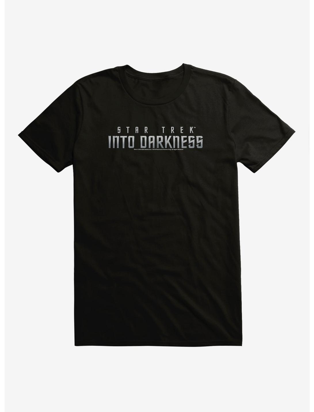 Star Trek Into Darkness Silver Logo T-Shirt, BLACK, hi-res