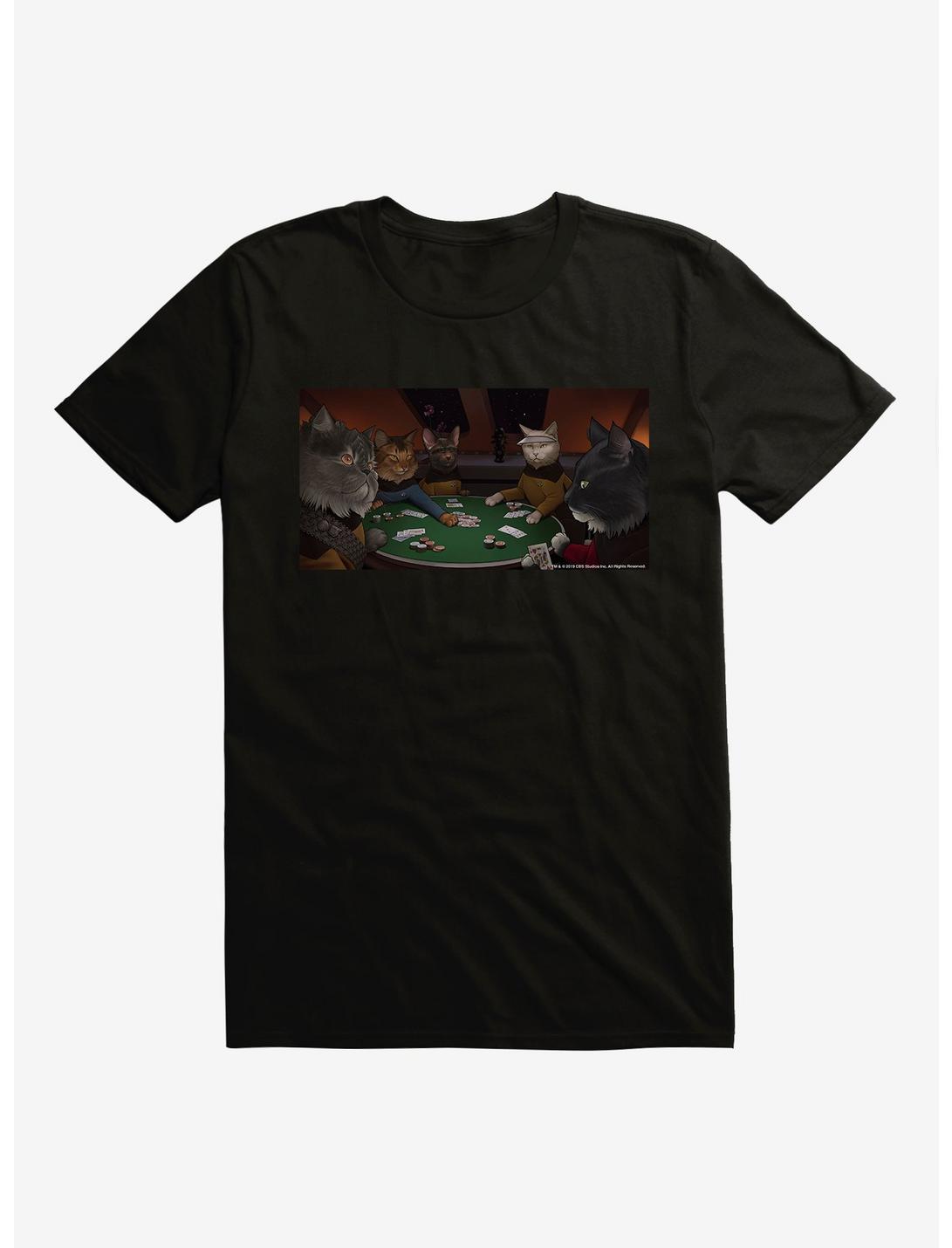 Star Trek The Next Generation Cats Poker Game T-Shirt, , hi-res