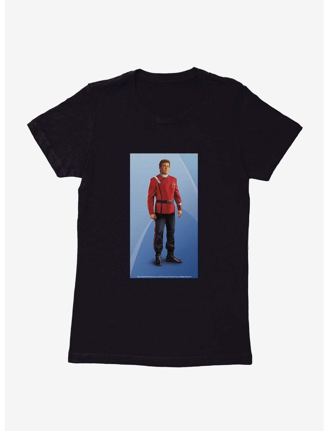 Star Trek Kirk Pose Womens T-Shirt, BLACK, hi-res