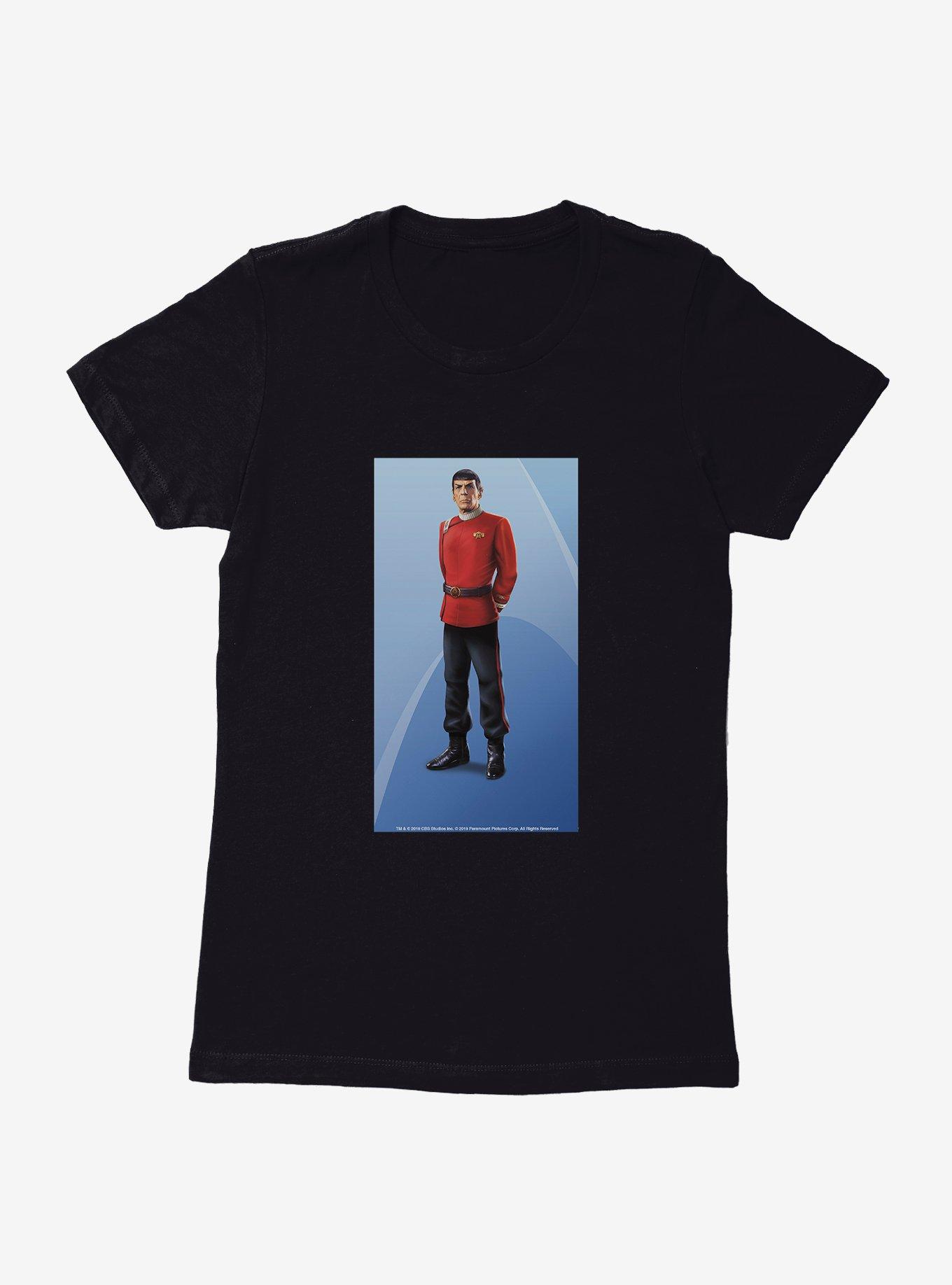 Star Trek Spock Pose Womens T-Shirt, BLACK, hi-res