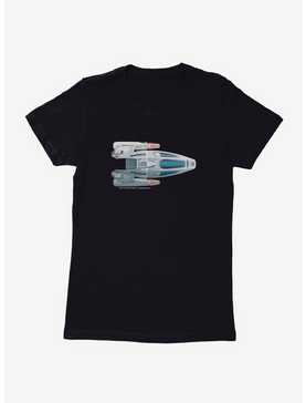 Star Trek N.C.C. 74656 Ship Model Two Top View Womens T-Shirt, , hi-res