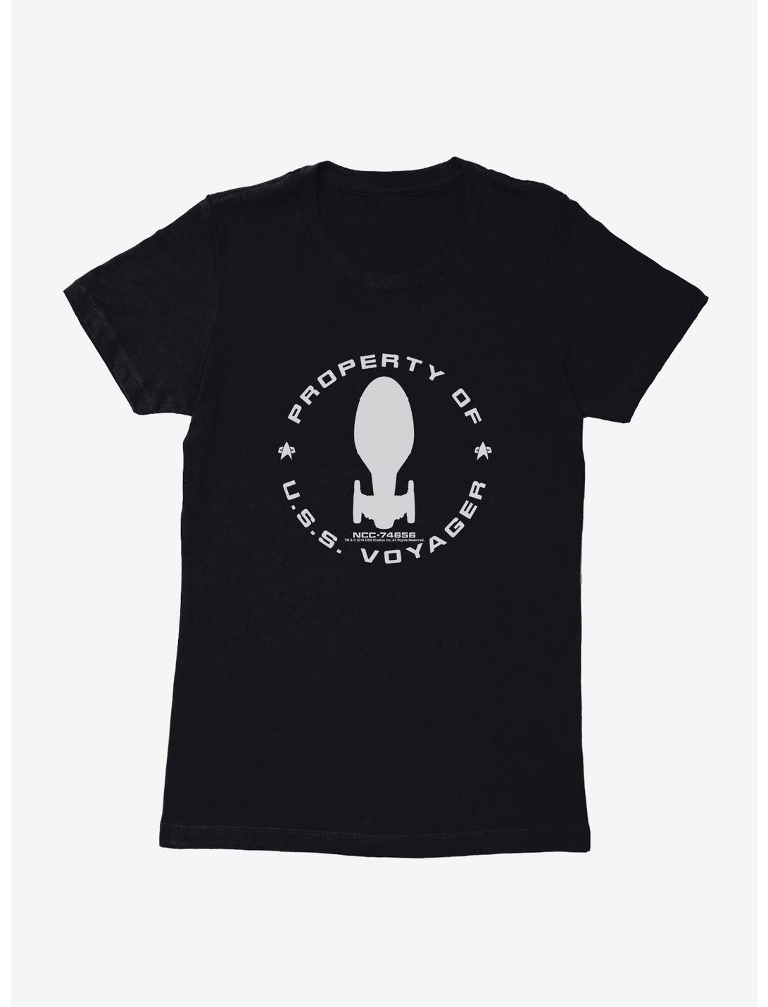 Star Trek Property Of U.S.S. Voyager Circle Womens T-Shirt, , hi-res