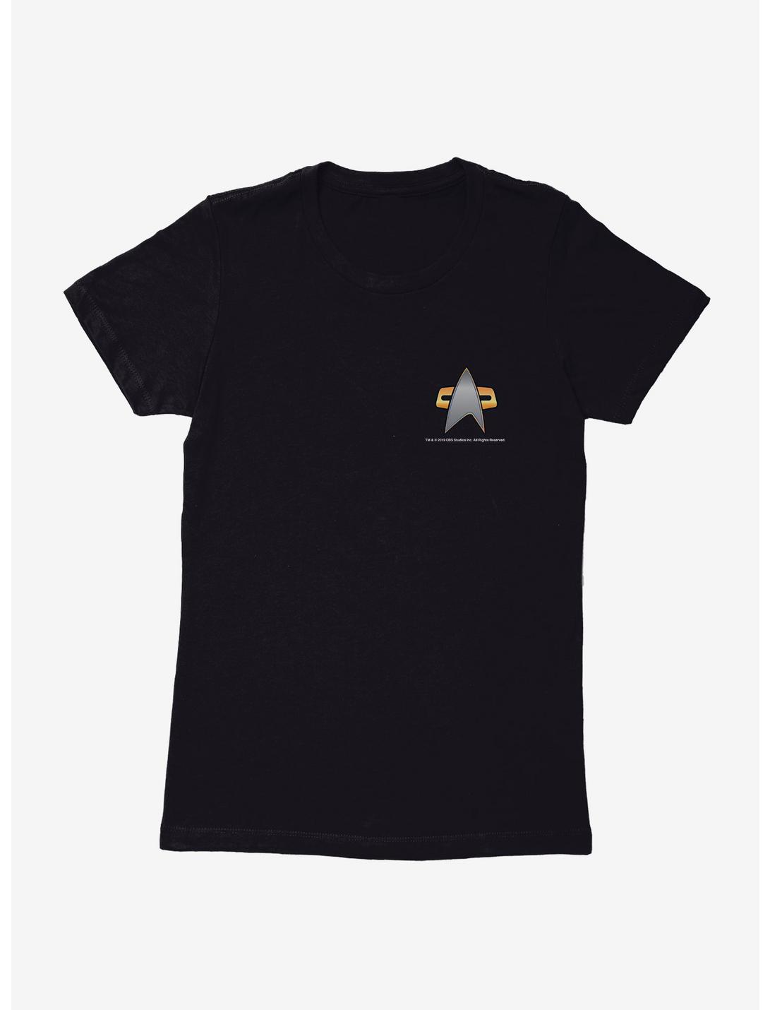 Star Trek Starfleet Chest Logo Womens T-Shirt, BLACK, hi-res