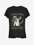 Star Wars Yoda Best Sister Girls T-Shirt, BLACK, hi-res
