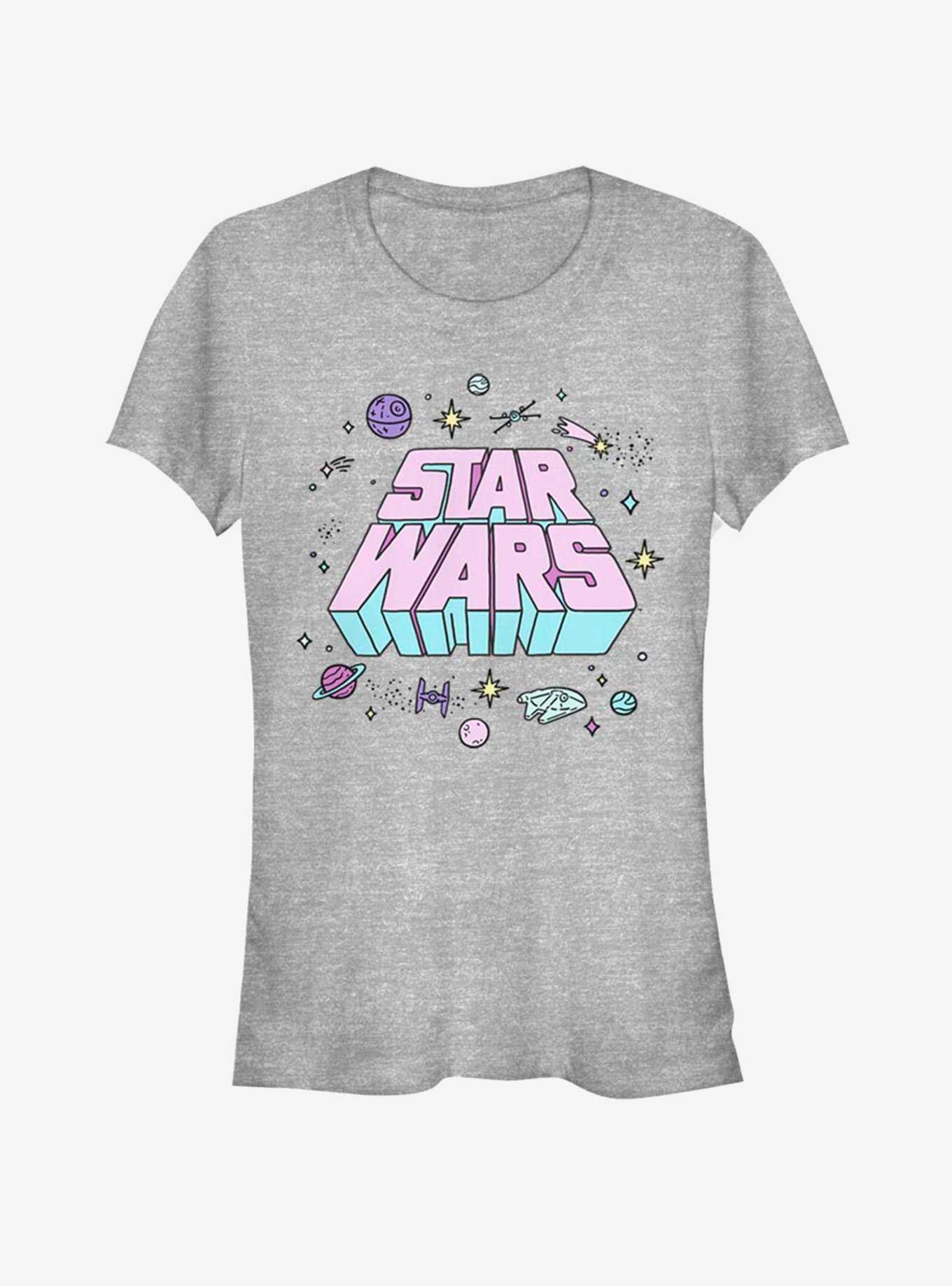 Star Wars Pop Out Logo Girls T-Shirt, , hi-res