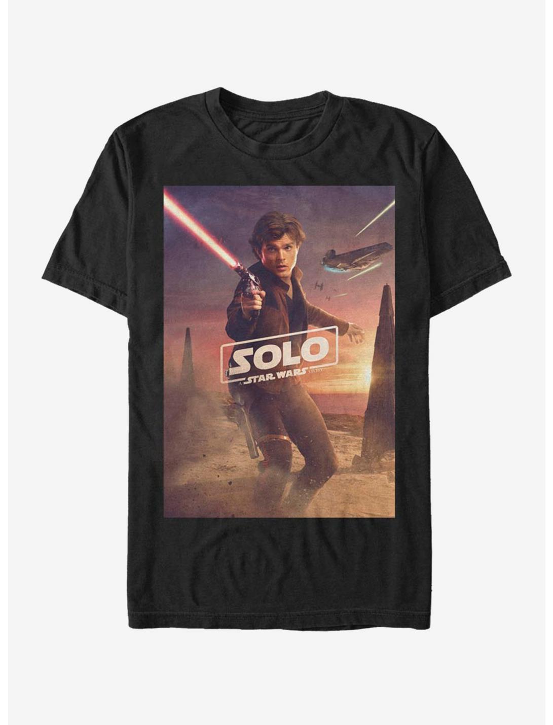 Star Wars Han Poster T-Shirt, BLACK, hi-res