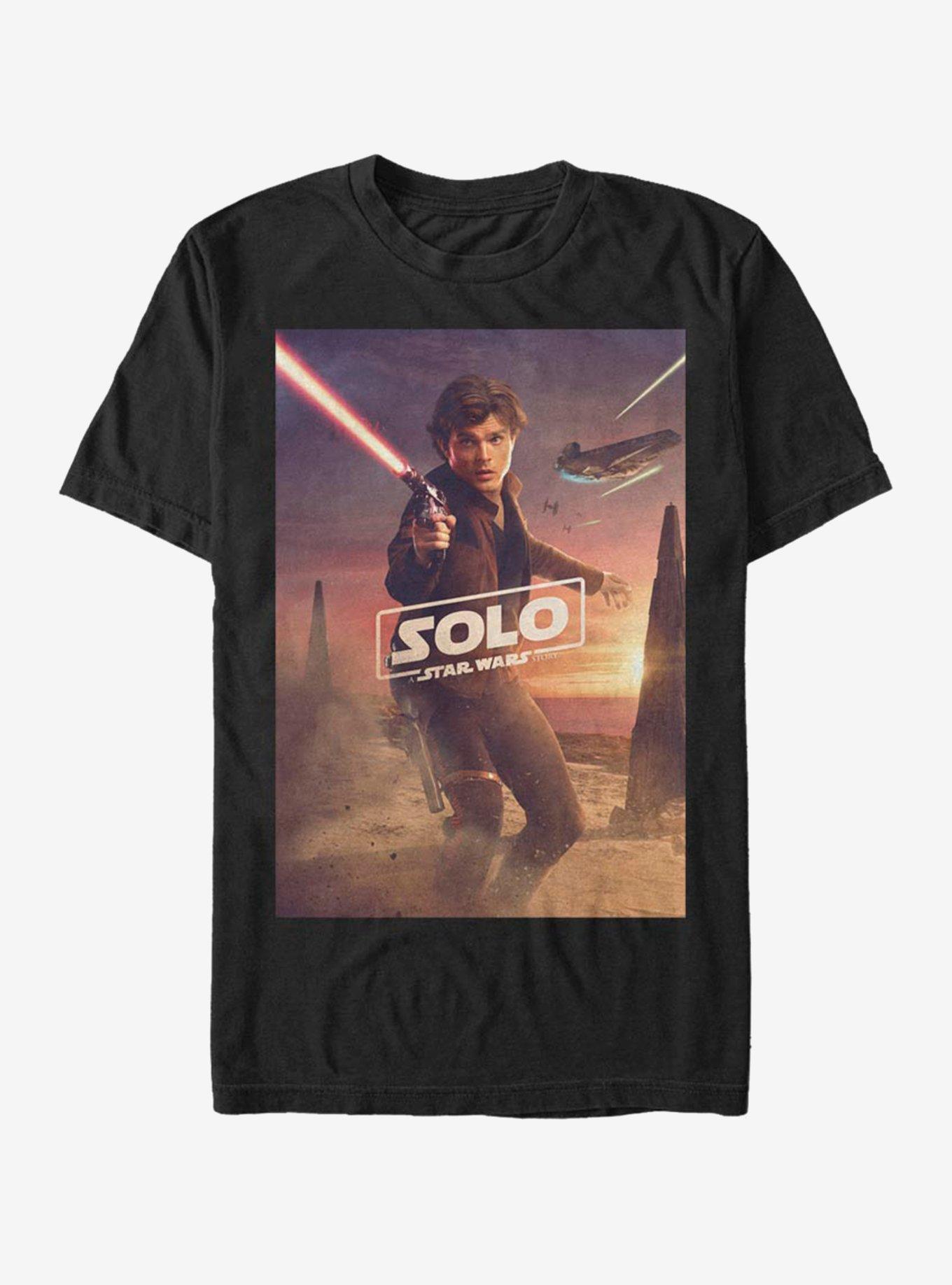 Star Wars Han Poster T-Shirt, BLACK, hi-res