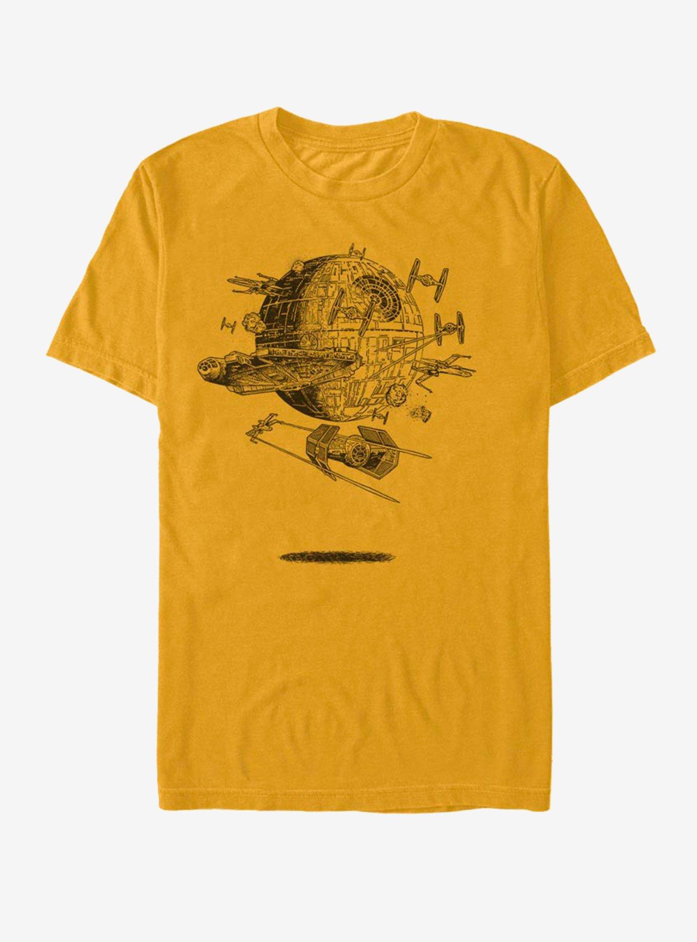 Star Wars Sketch Battle T-Shirt, GOLD, hi-res