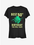 Star Wars Yoda Fifty Girls T-Shirt, BLACK, hi-res