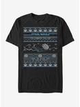 Star Wars Falcon Attack Ugly Sweater T-Shirt, BLACK, hi-res