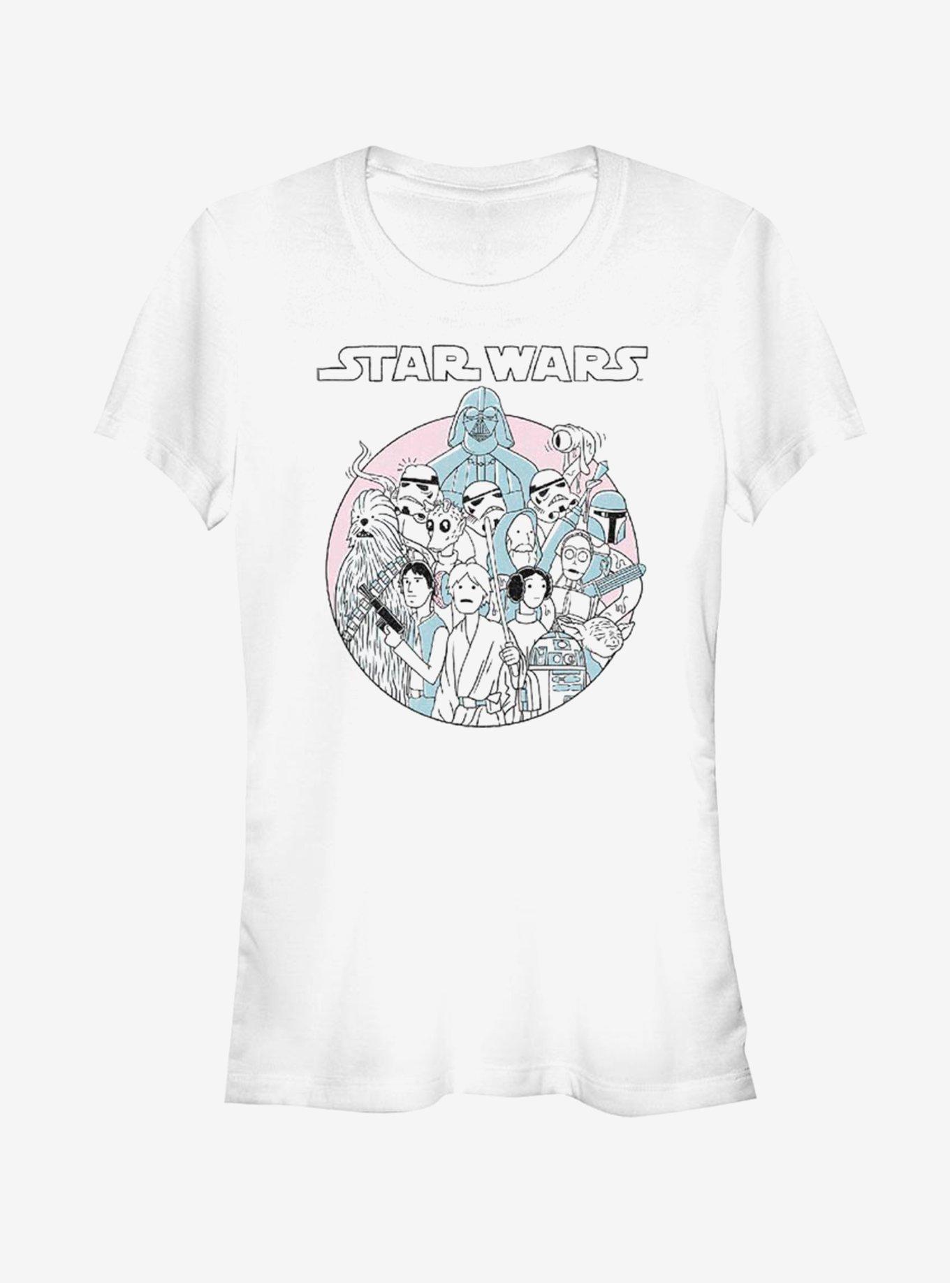 Star Wars Diagona Crew Girls T-Shirt, WHITE, hi-res