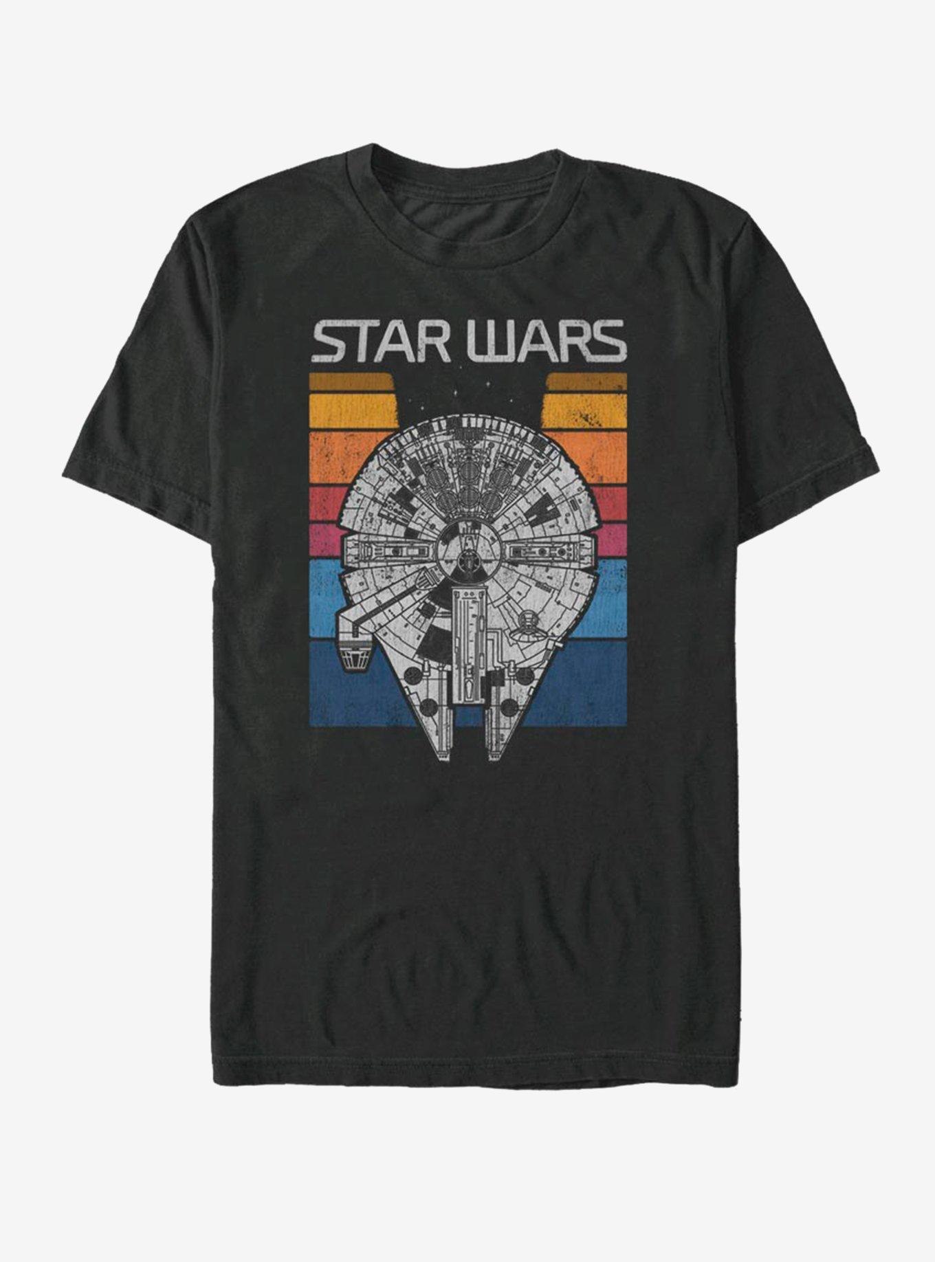 Star Wars Falcon Colors Flip T-Shirt - BLACK | Hot Topic