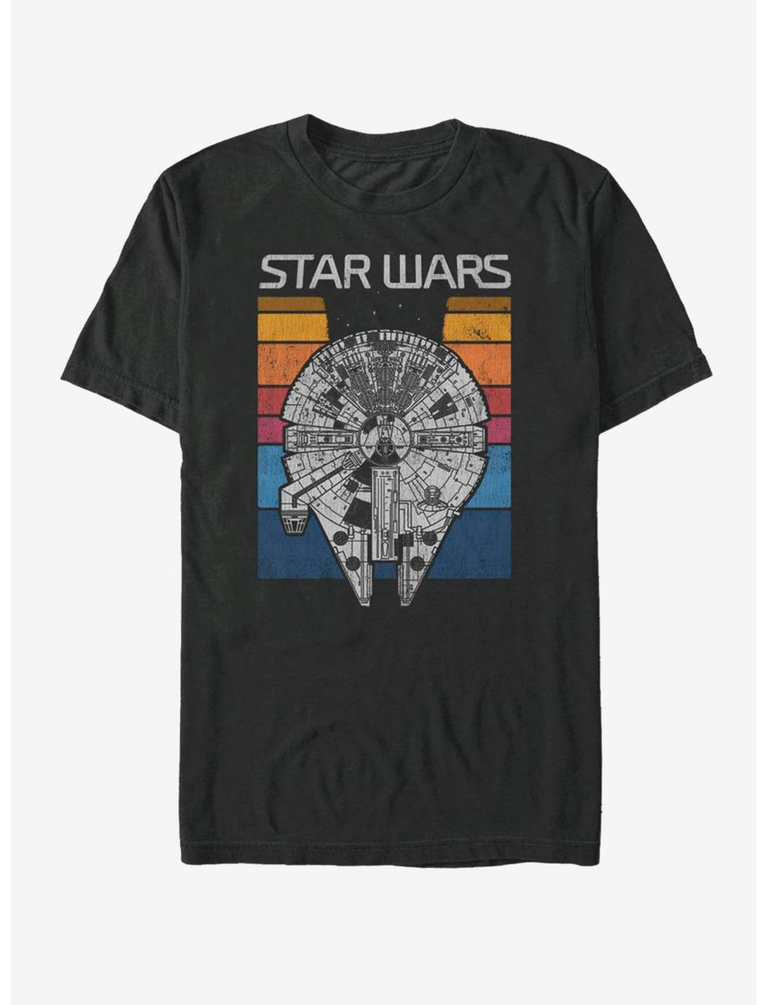 Star Wars Falcon Colors Flip T-Shirt, BLACK, hi-res