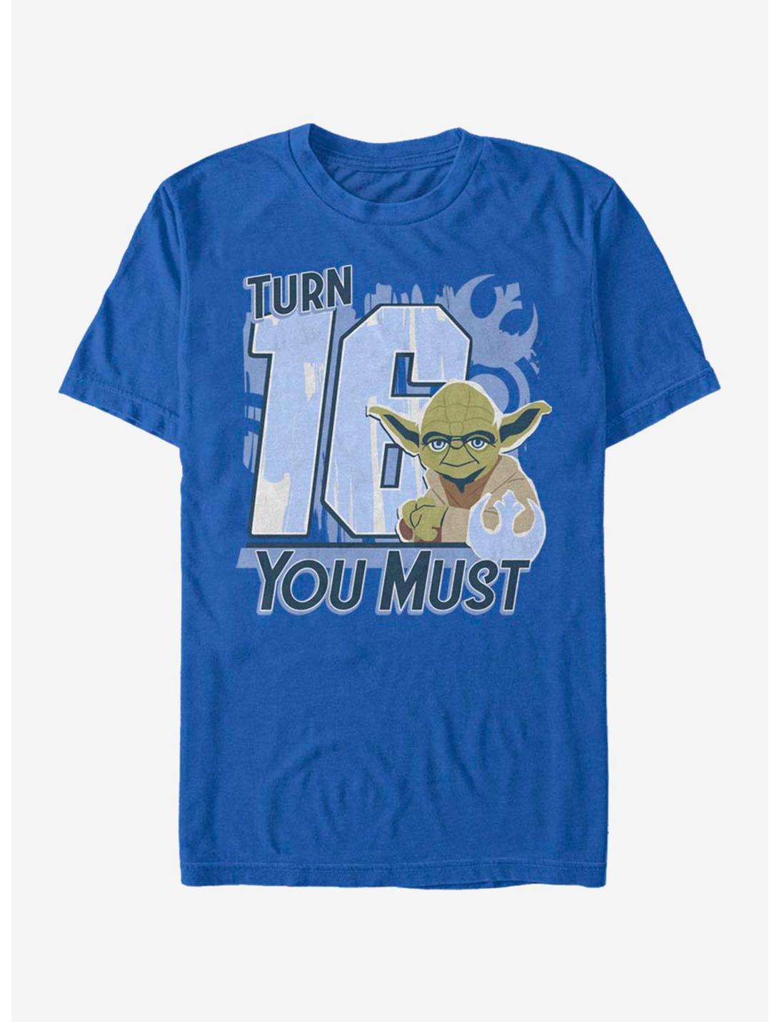 Star Wars Turn 16 You Must T-Shirt, ROYAL, hi-res