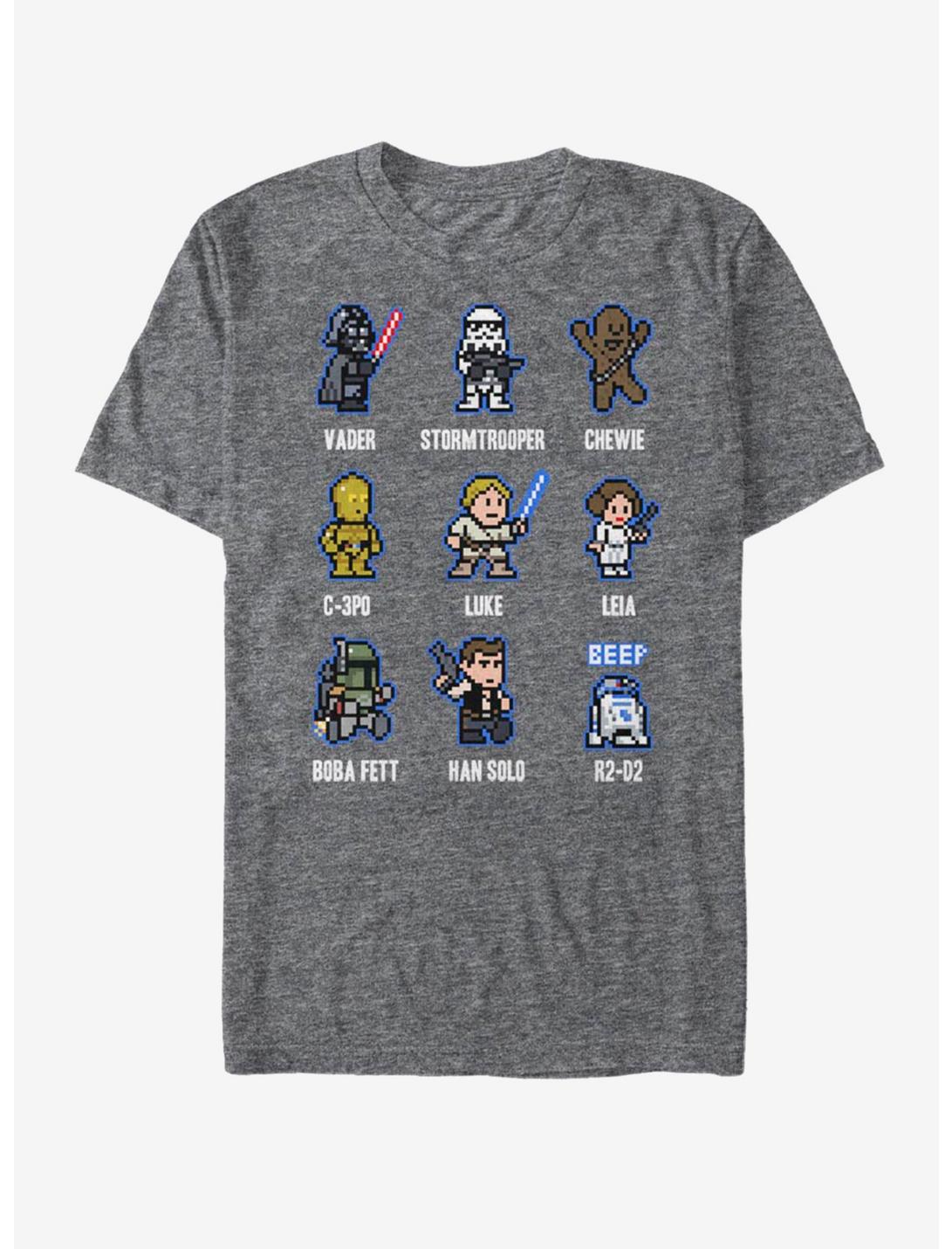 Star Wars Sprite Wars T-Shirt, CHAR HTR, hi-res