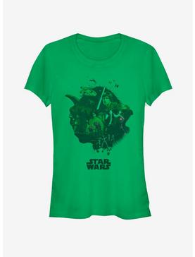 Star Wars Yoda Head Fill Girls T-Shirt, , hi-res