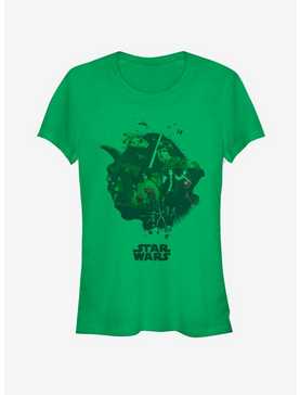 Star Wars Yoda Head Fill Girls T-Shirt, , hi-res