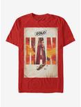 Star Wars Solo Western Poster T-Shirt, RED, hi-res