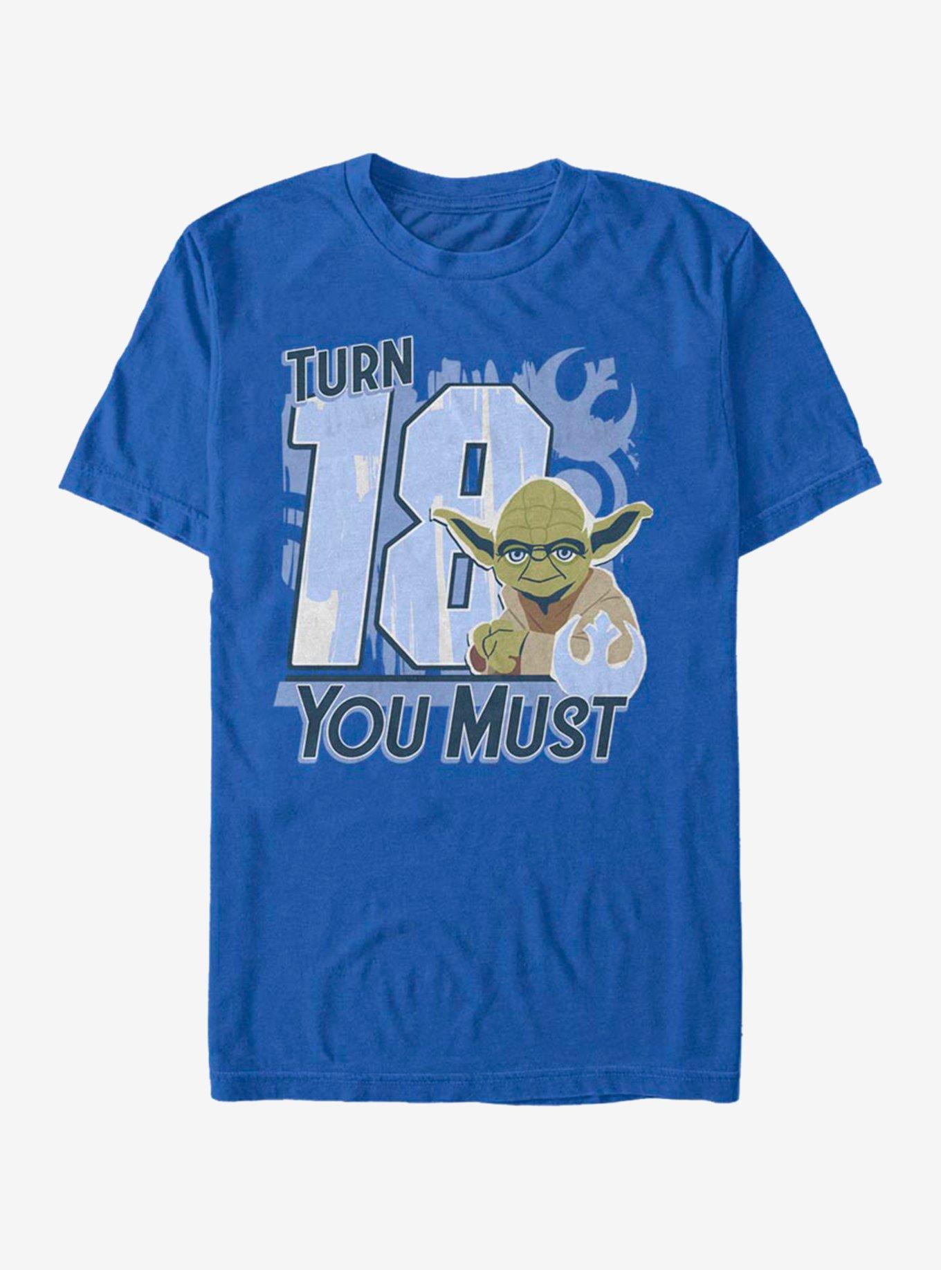 Star Wars Turn 18 You Must T-Shirt, ROYAL, hi-res