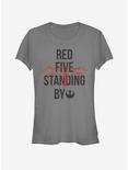 Star Wars Standing By Girls T-Shirt, CHARCOAL, hi-res