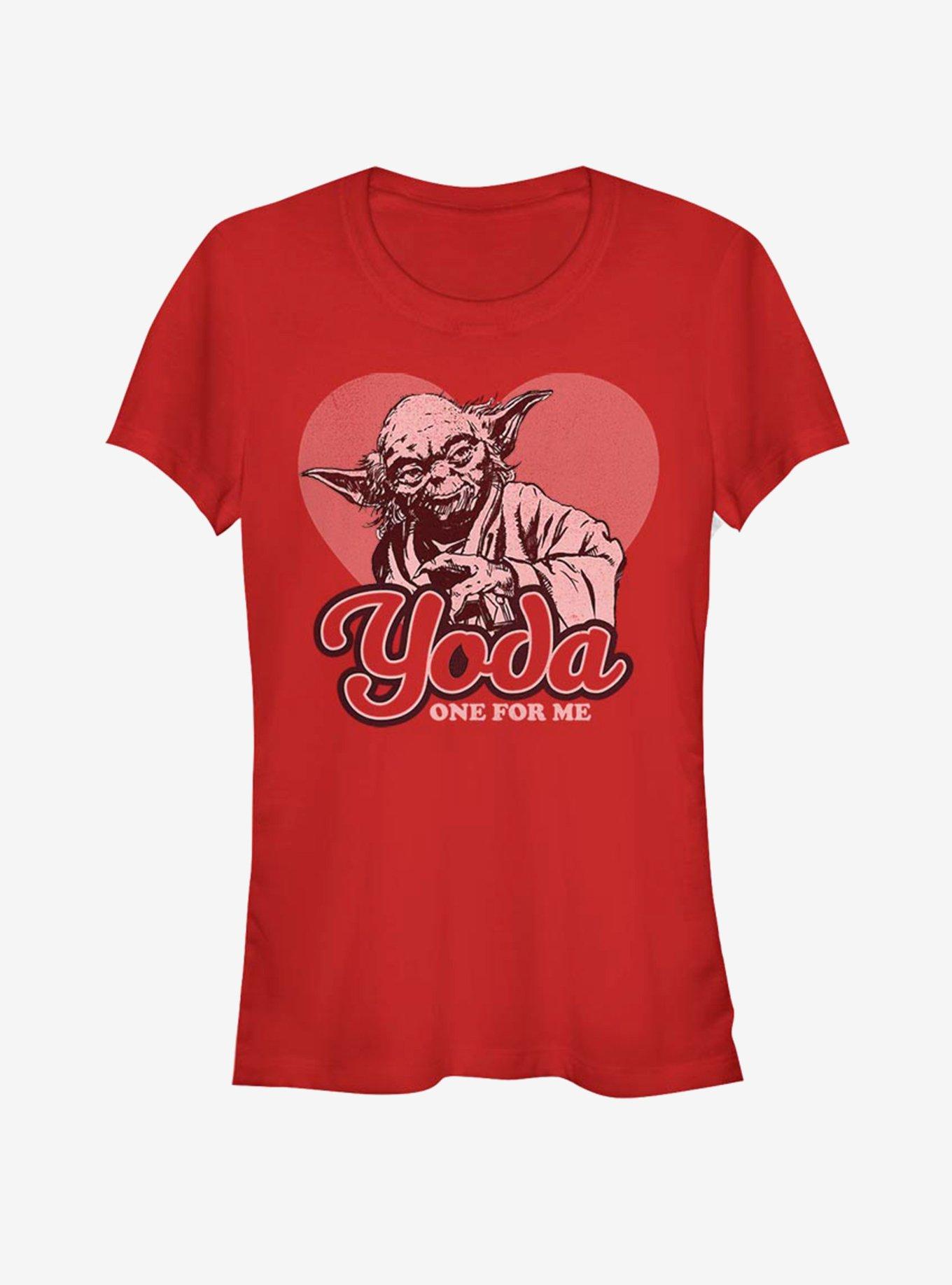 Star Wars Yoda Heart Girls T-Shirt, RED, hi-res