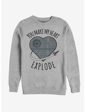 Star Wars Heart Explode Death Star Sweatshirt, , hi-res