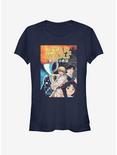 Star Wars Manga One Girls T-Shirt, NAVY, hi-res
