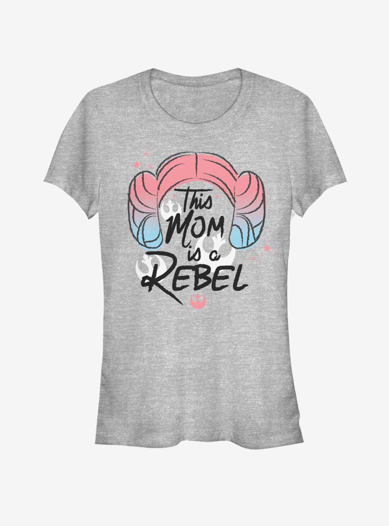 Star Wars Rebel Leia Mom Girls T-Shirt, ATH HTR, hi-res