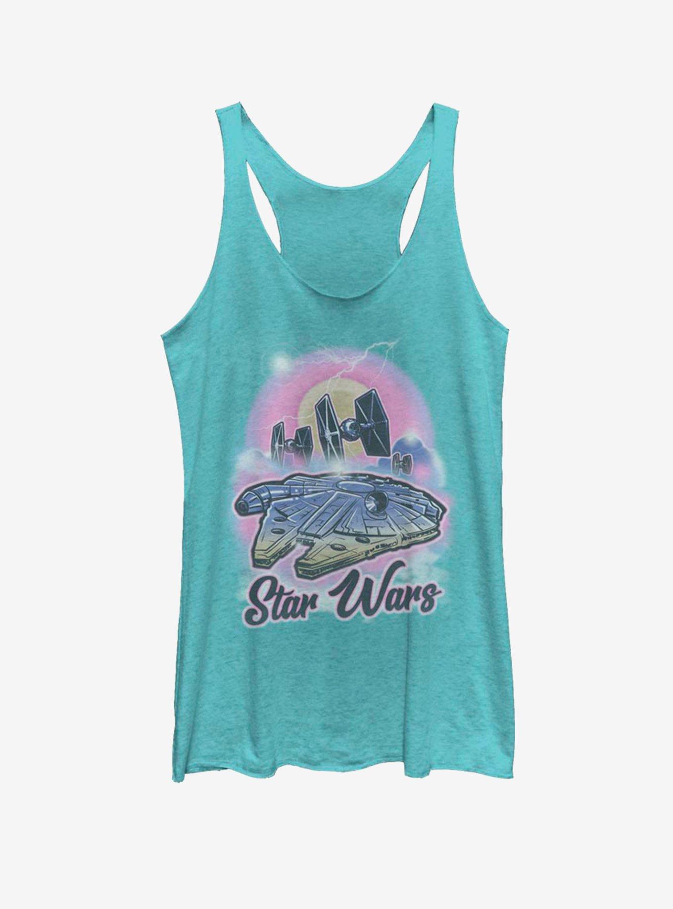 Star Wars Airbrush Wars Girls Tank, TAHI BLUE, hi-res