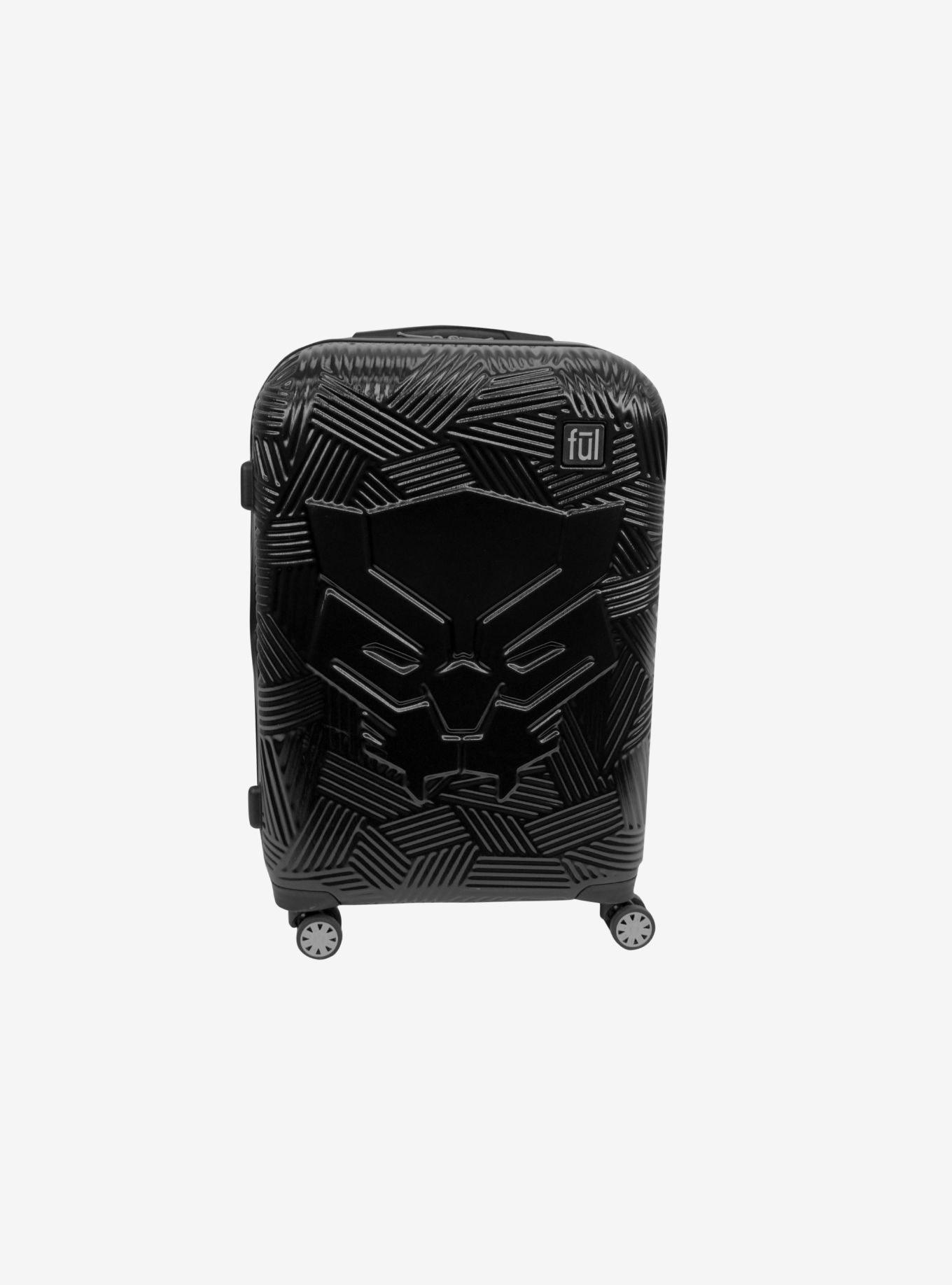 FUL Marvel Black Panther Icon Molded Hard Sided 21 Inch Rolling Luggage, , hi-res