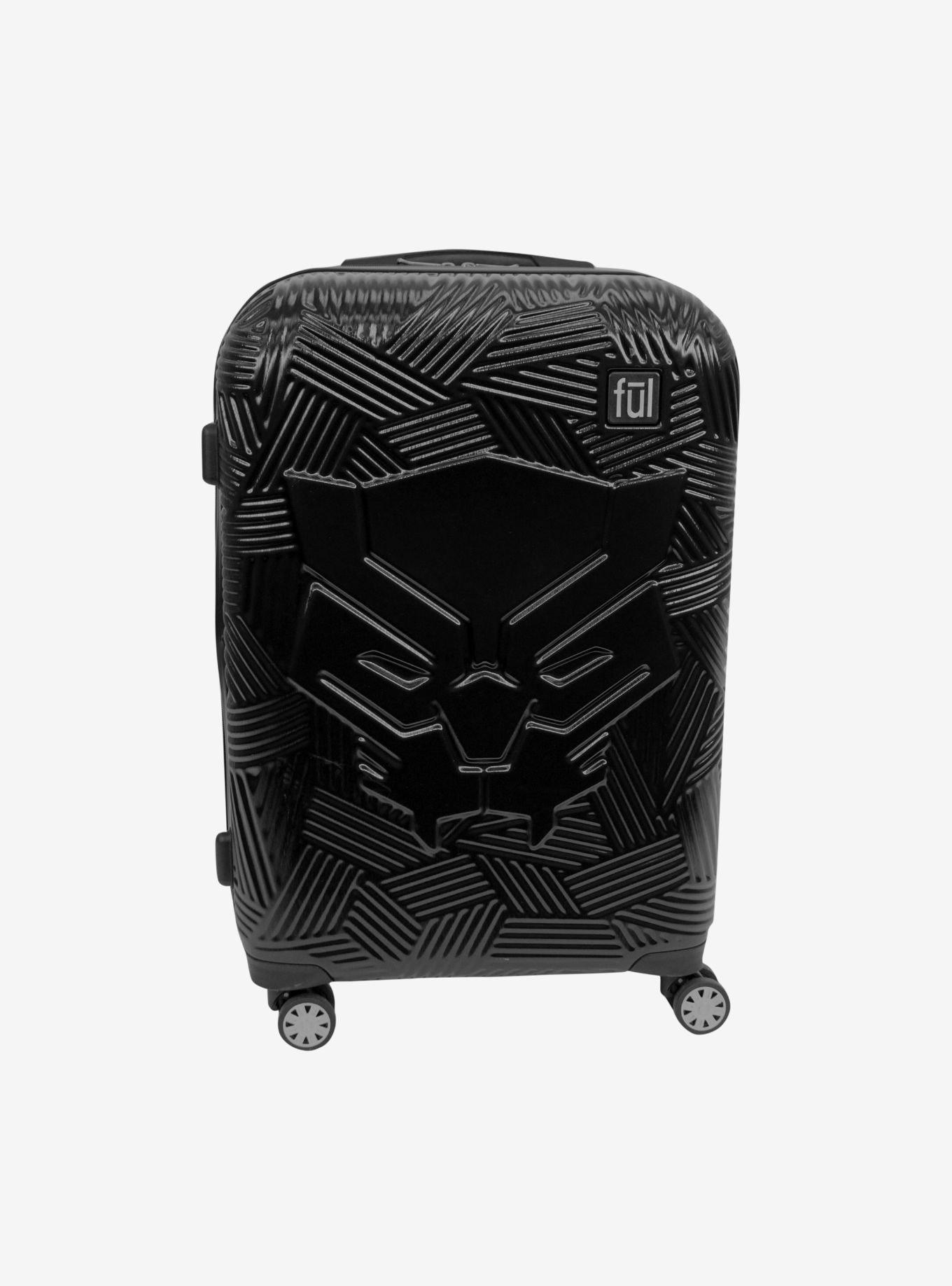 FUL Marvel Black Panther Icon Molded Hard Sided 29 Inch Rolling Luggage, , hi-res
