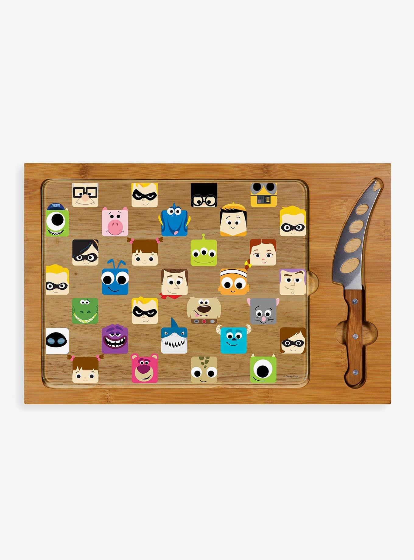 Disney Pixar Collection Glass Top Serving Tray & Knife Set, , hi-res