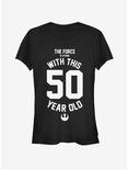 Star Wars Force Sensitive Fifty Girls T-Shirt, BLACK, hi-res