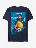 Star Wars Spanish Lando Poster T-Shirt, NAVY, hi-res