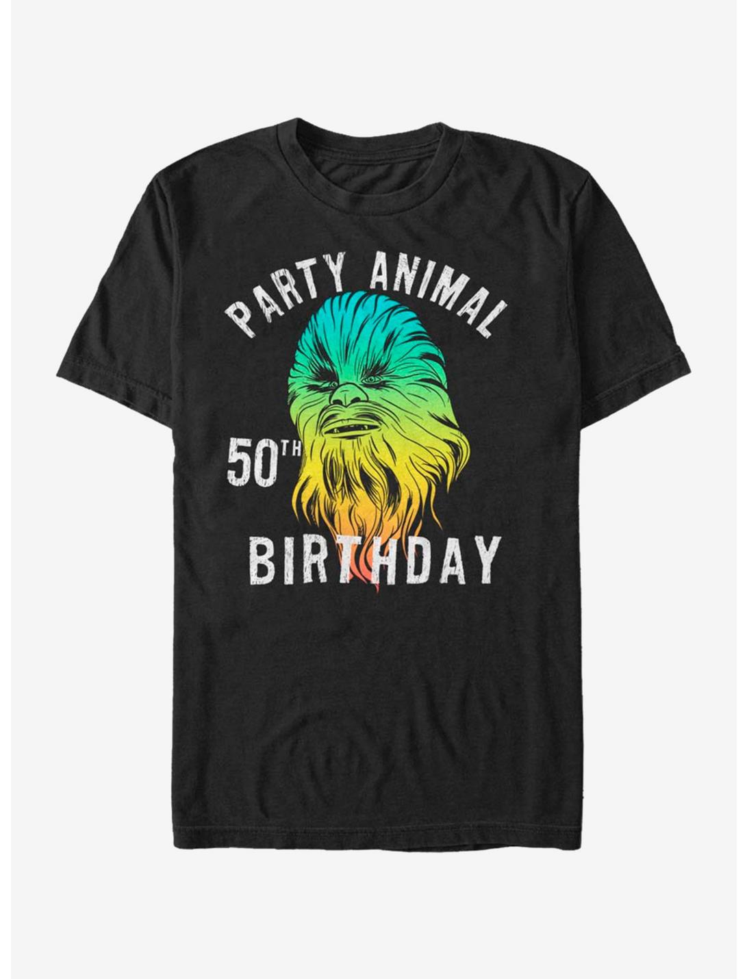 Star Wars Chewie Birthday Fifty T-Shirt, BLACK, hi-res