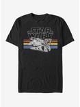 Star Wars Falcon Stripes T-Shirt, BLACK, hi-res