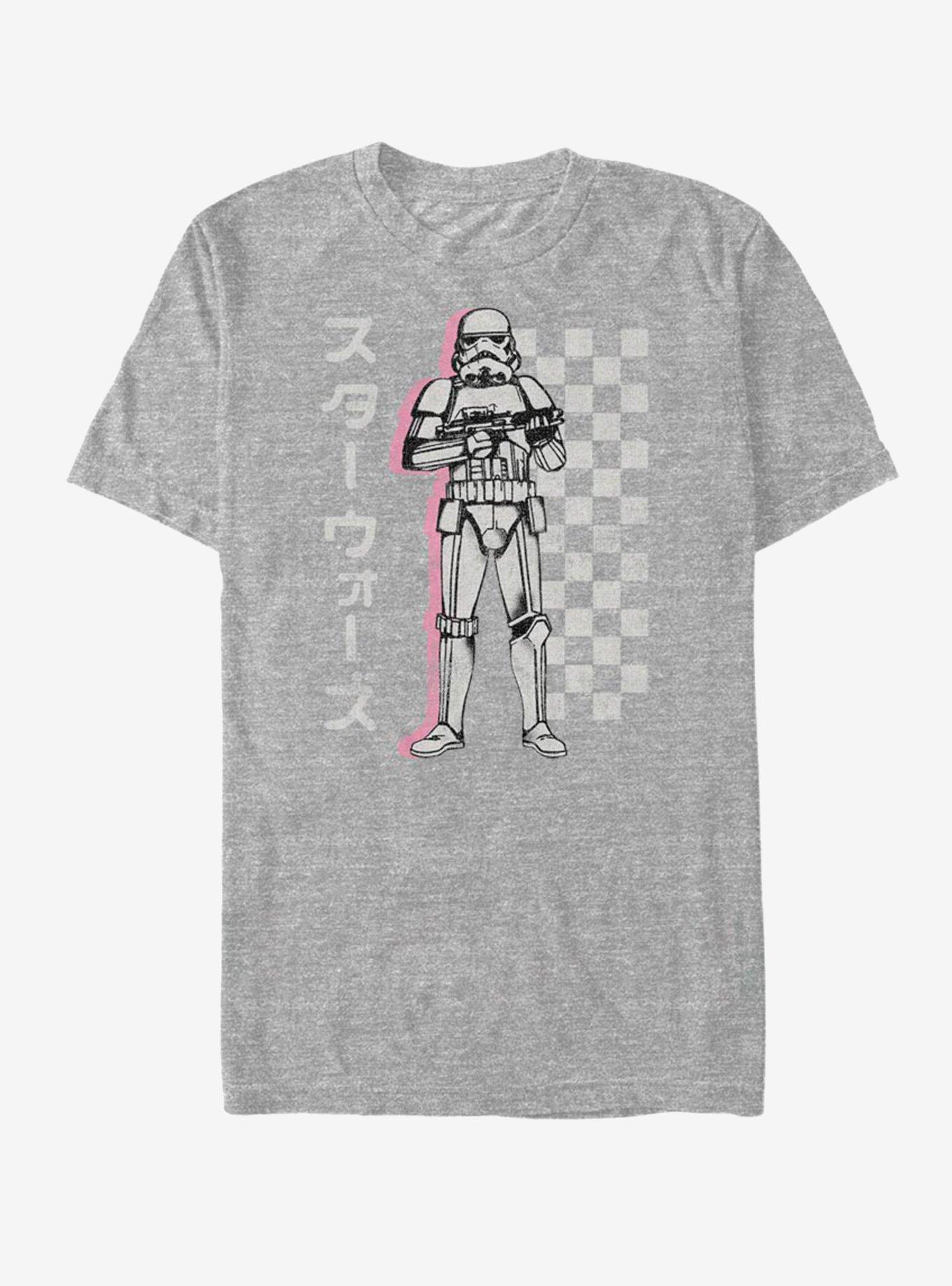 Star Wars Stormtrooper Checked T-Shirt, ATH HTR, hi-res