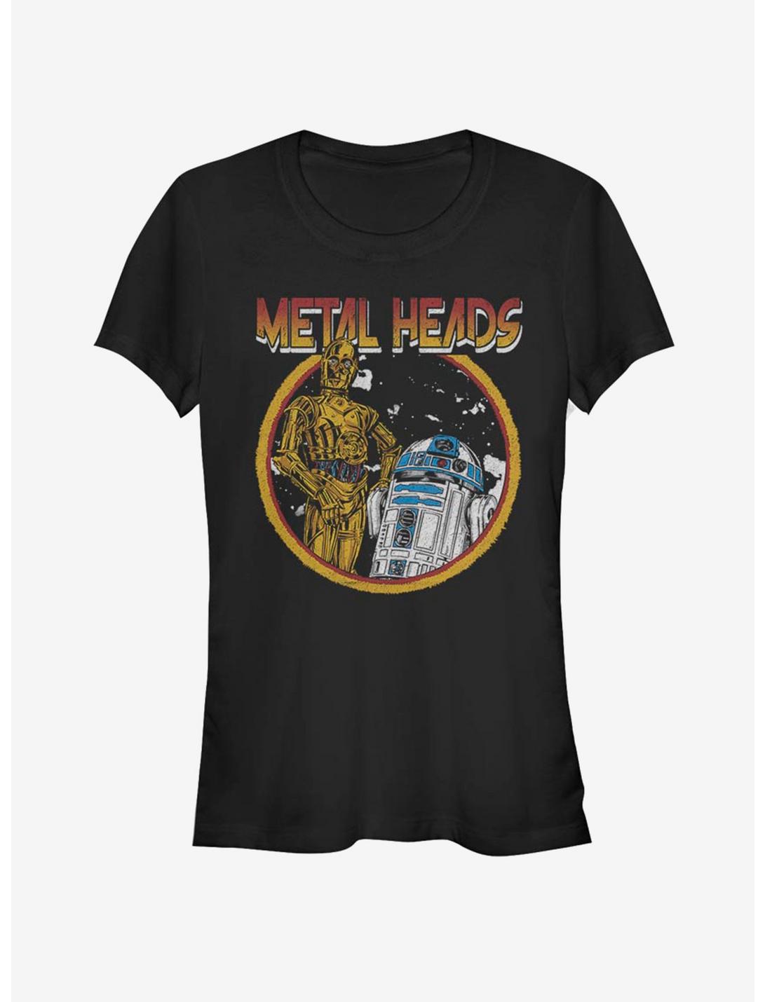 Star Wars Metal Droids Girls T-Shirt, BLACK, hi-res