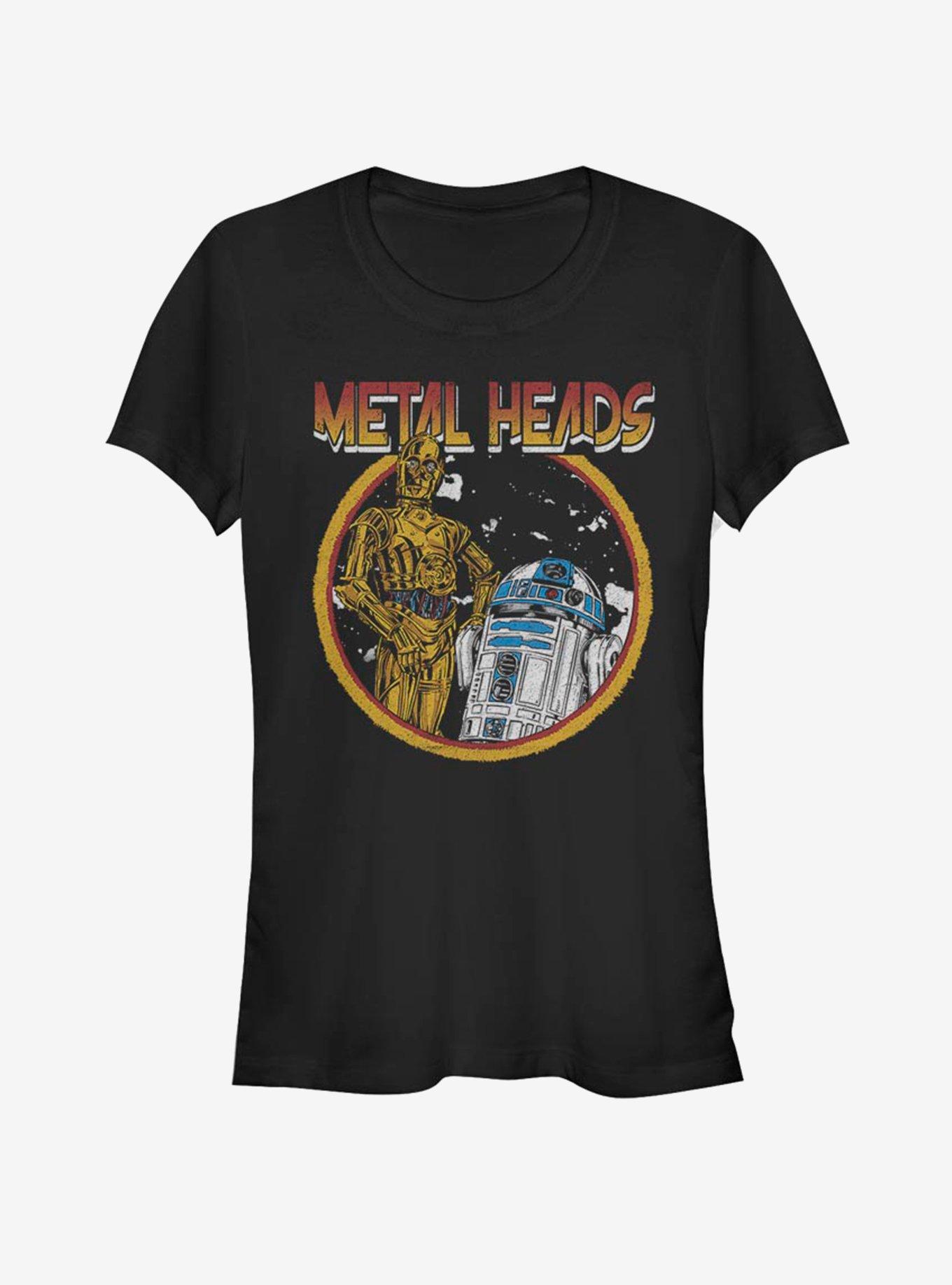 Star Wars Metal Droids Girls T-Shirt, BLACK, hi-res