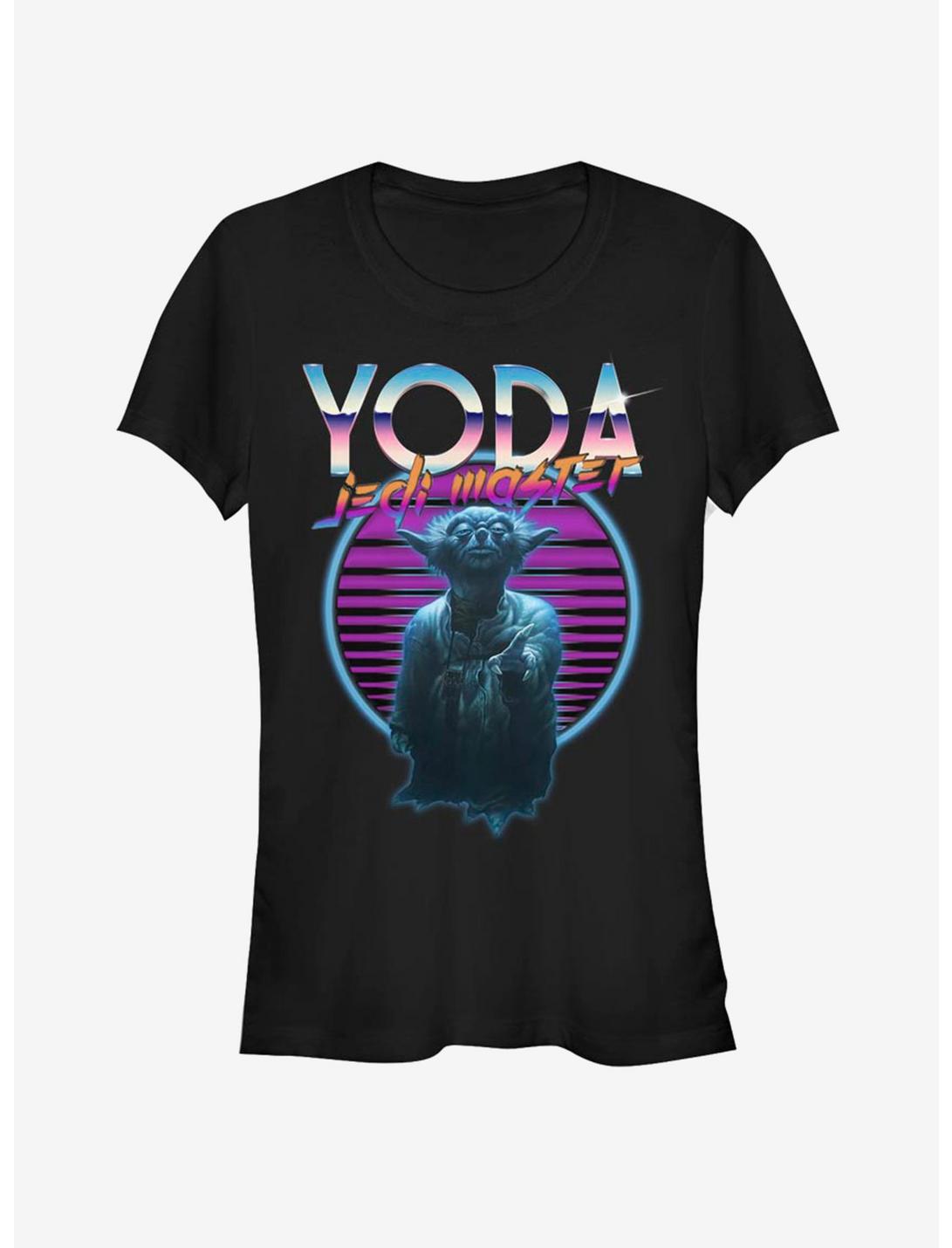 Star Wars Yoda Retro Girls T-Shirt, BLACK, hi-res