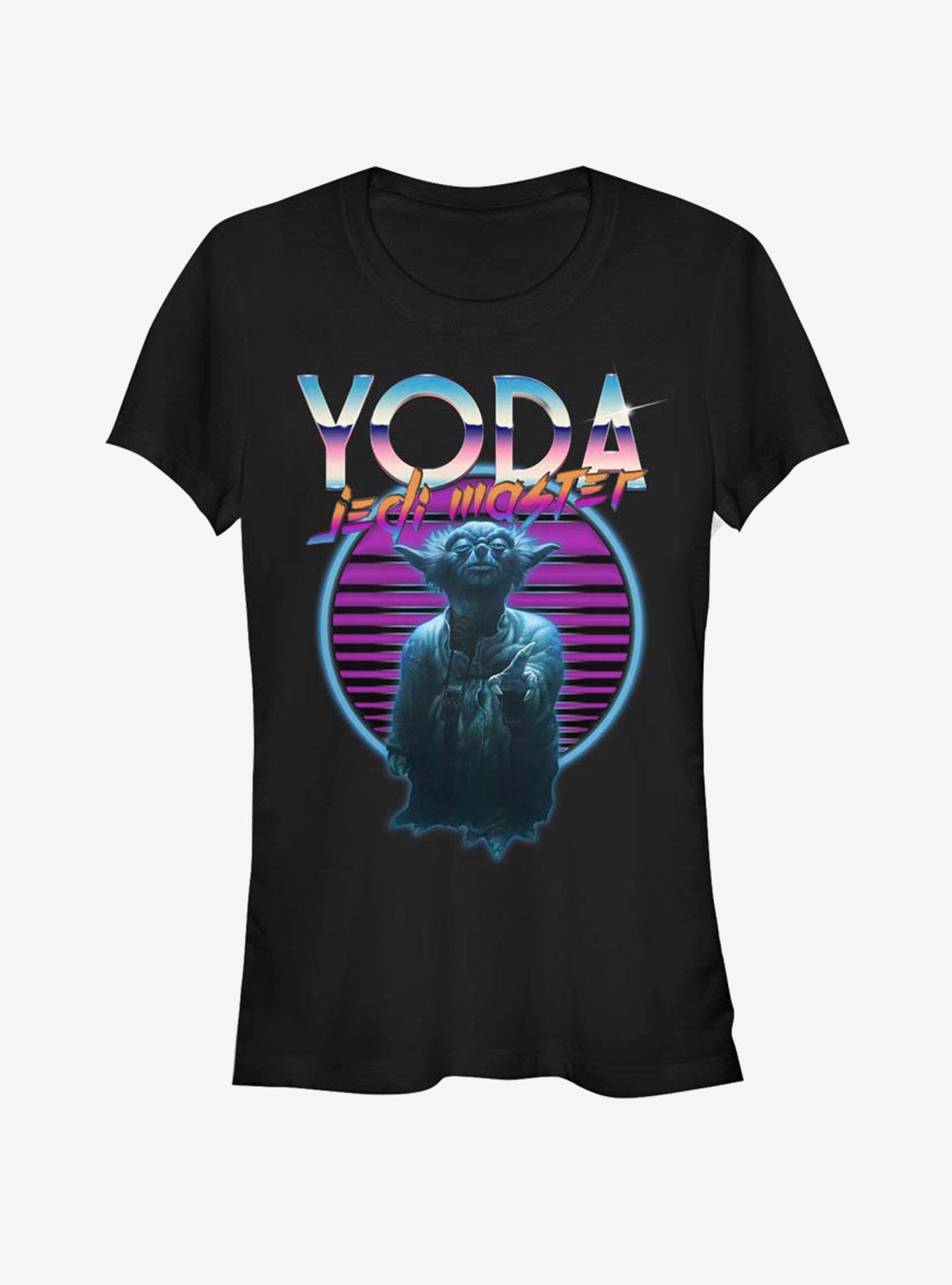 Star Wars Yoda Retro Girls T-Shirt, BLACK, hi-res