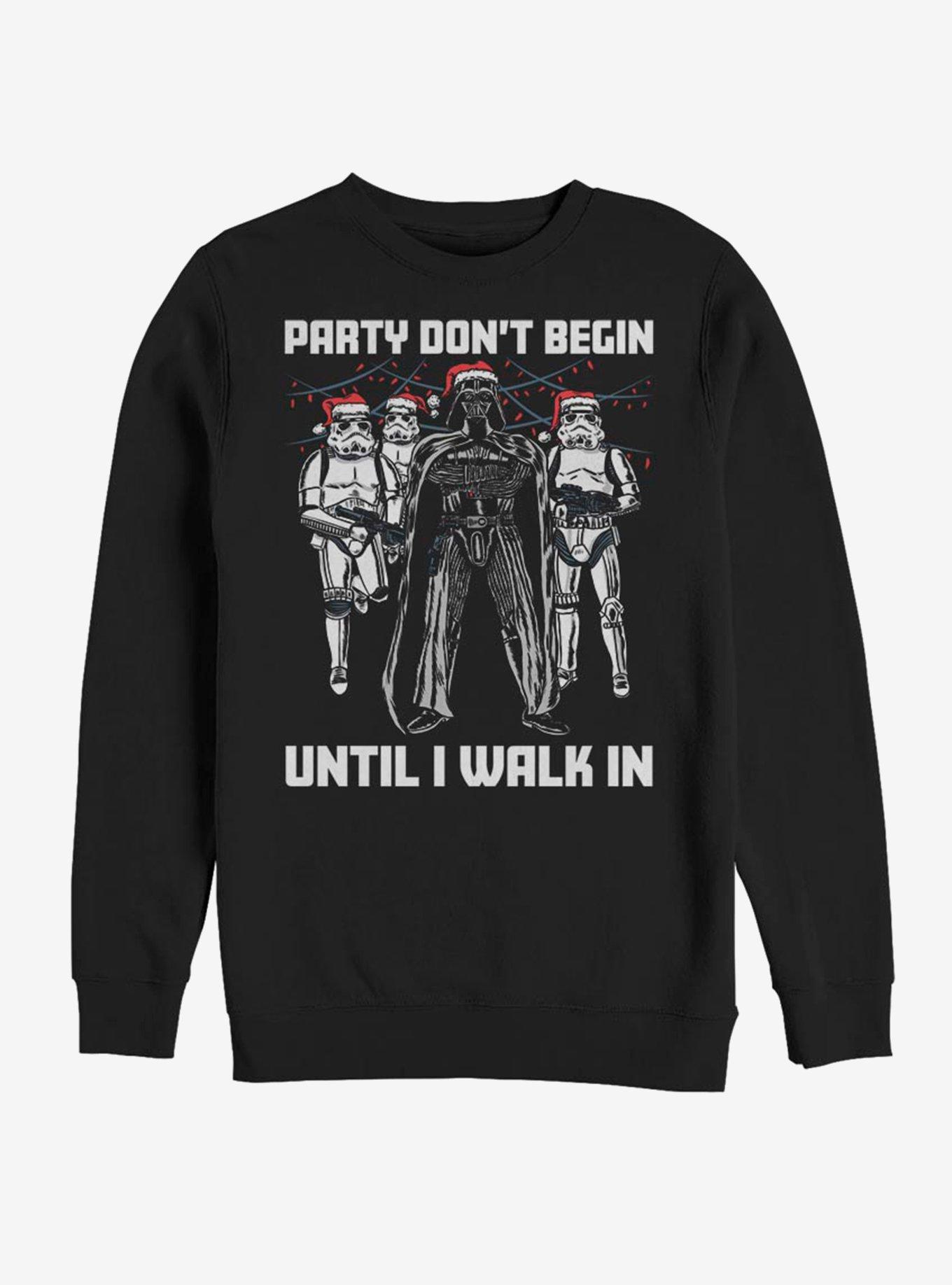 Star Wars Party Dont Begin Sweatshirt, BLACK, hi-res