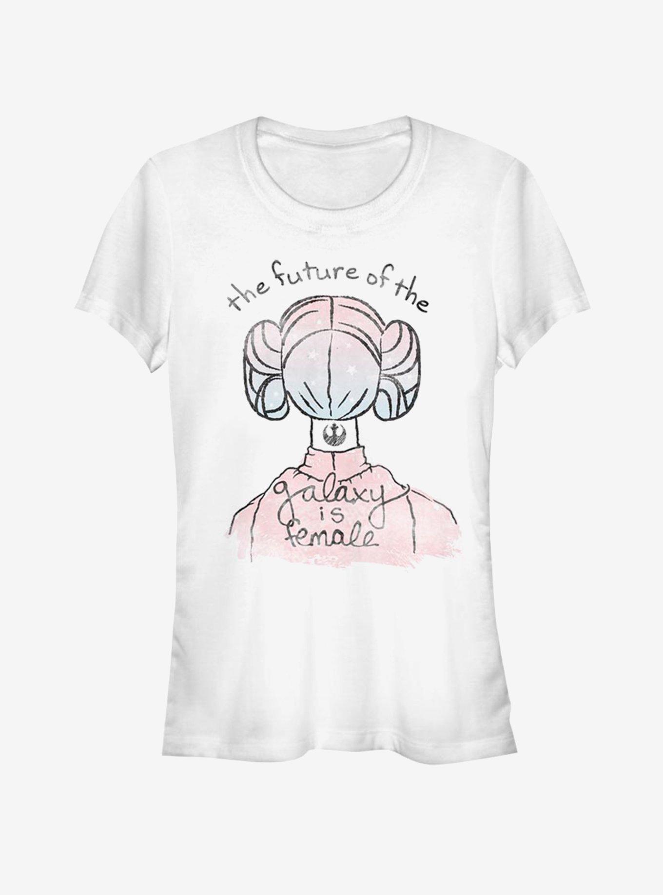 Star Wars Female Galaxy Girls T-Shirt, WHITE, hi-res