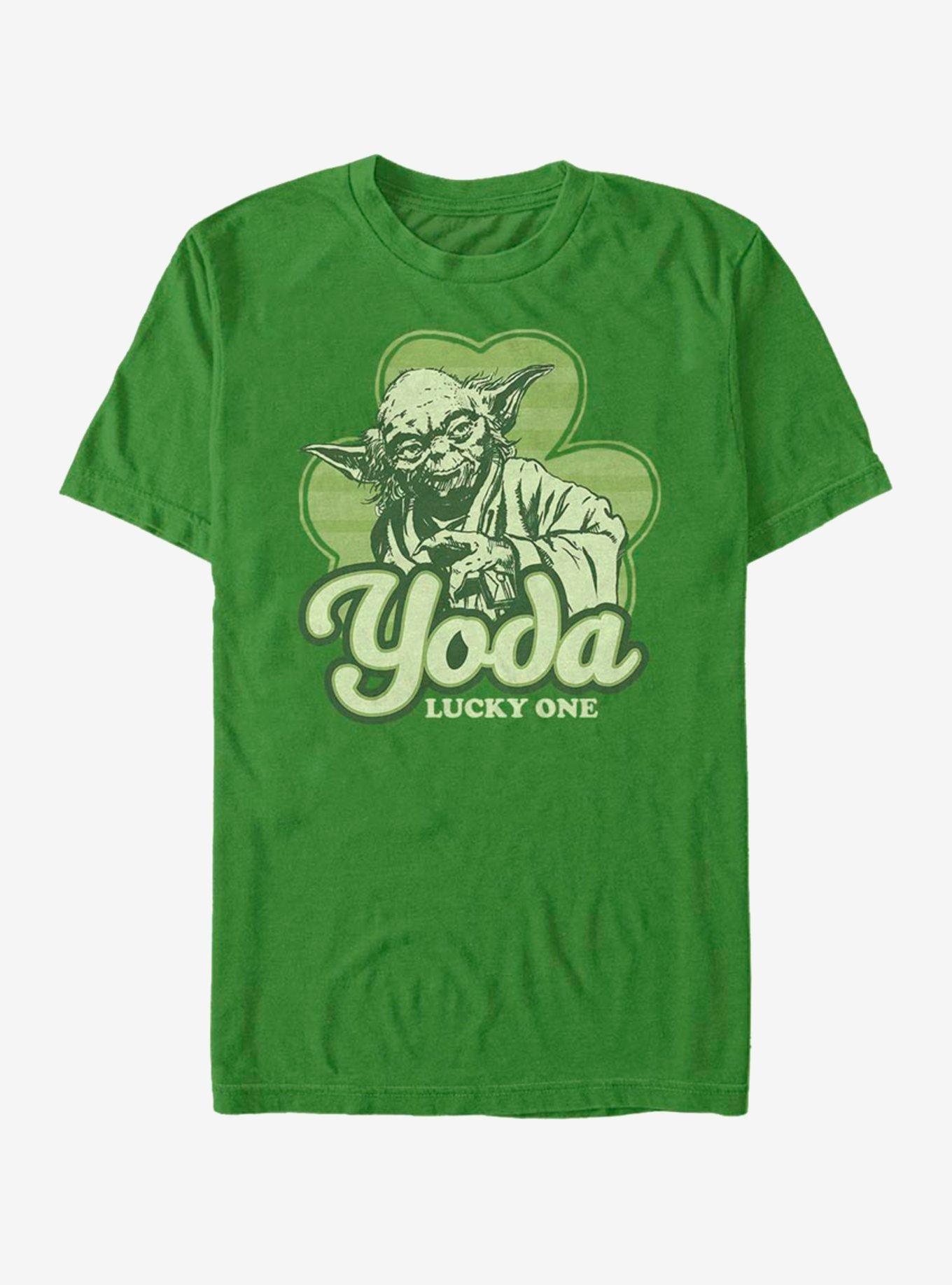 Star Wars Yoda Lucky Retro T-Shirt, KELLY, hi-res